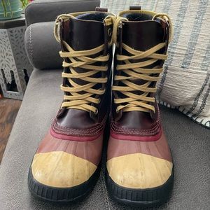 Mens Sorel Caribou Wool Lined Winter Boots size 10